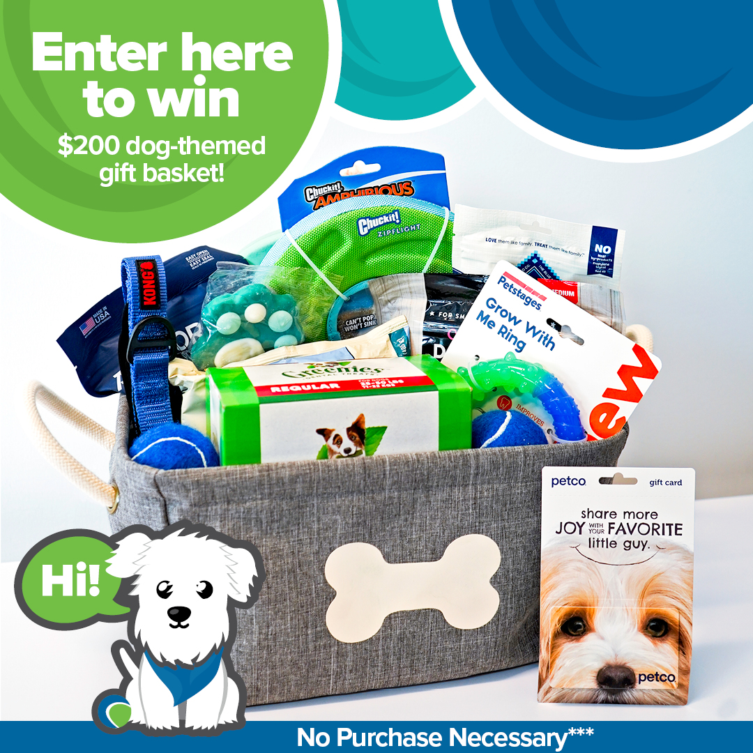 Enter to win a $200 dog-themed gift basket